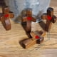thumbnail image 5 of Cruz de madera Pieza de mano de nogal americano Soporte de cruz de pulgar Pieza de mano de Pascua de iglesia, 5 of 6