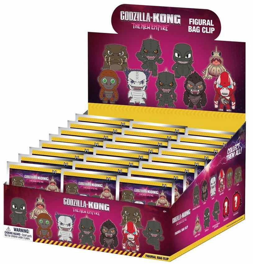 Godzilla 3D Figural Foam Bag Clip Classic Series 4 Mystery Box (24