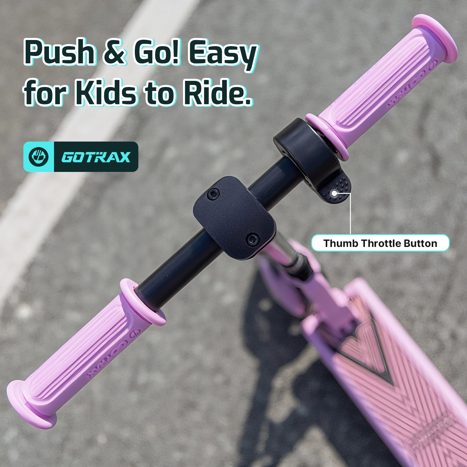 Gotrax GKS mini electric scooter for kids ages 6-12, 150w motor