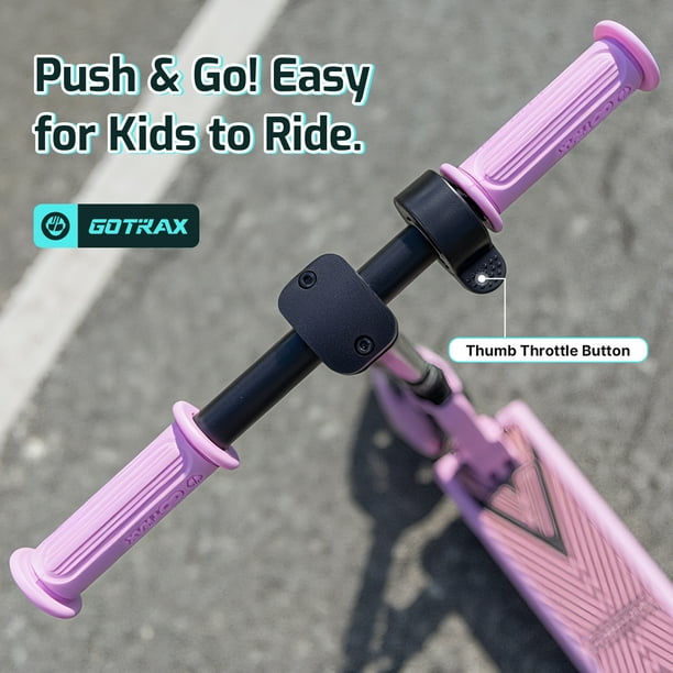 GOTRAX Electric Scooter for Kids GKSMlNl, Ages 6-12, Black, 6-Inch