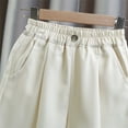 thumbnail image 5 of WOYY Big Girls Dressy Shorts Breathable Elastic Waist Casual Suit Shorts, Sizes 4-15, 5 of 7