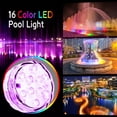 thumbnail image 2 of Lishi Submersible LED Lights with Remote, Waterproof Bathtub Lights Battery Operated, Color Changing Decoration Party [2 Pack], 2 of 8