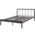 thumbnail image 3 of Industrial Country Cottage Farm Beach House Bedroom Queen Size Platform Bed Frame, Metal Steel, Brown, 3 of 5