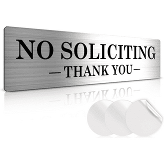 Lxysign Panneau « No Soliciting » Pour Maison, Panneau De