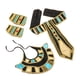 thumbnail image 3 of Disfraz egipcio, diadema egipcia, accesorios para disfraz de cosplay de cumpleaños, faraón unisex conjunto A, 3 of 9