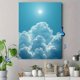 thumbnail image 4 of Qisvanset 12x16 Inch Dreamy Cloudscape Canvas Wall Art, Minimalist Sky Painting Tranquil Style Home Interior Decor, 4 of 8