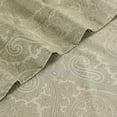 thumbnail image 3 of Drap de Paisley Italien Riche en Coton 600 Fils Set Très Grand-Sage, 3 of 5