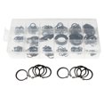 thumbnail image 1 of unbranded 225Pcs Round Snap Clip Retaining Rings Snap Black Spring Steel for DIY Enthusiasts, 1 of 4