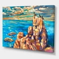 thumbnail image 3 of Designart ' The Blue Ocean By Rocky Cliffs I ' Nautical & Coastal Canvas Wall Art Print, 3 of 4