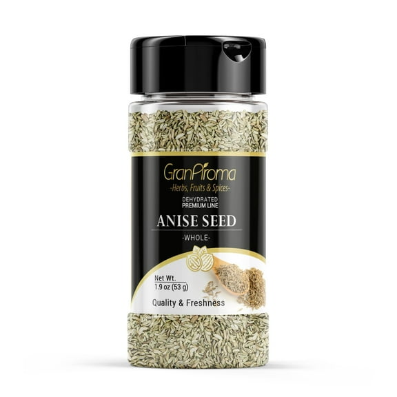 GranAroma Anise Seed, 1.9 oz, Light Licorice Flavor, Meats & Pie Filling, Tea