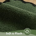 thumbnail image 3 of Alfombra de baño Uphome, bonita, verde, absorbente, antideslizante, 45 x 65 cm, microfibra, 3 of 7