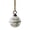 Brushed Silver, variant on Vintage Metal Christmas Bell Ornament, 4.7 x 3.5 Inch Jute Rope Hanging Bell With Cutout Merry Christmas Script, Holiday Decor For Tree Door And Wreath, Antique Gold