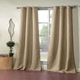thumbnail image 2 of 2-Pack Ashmury 38 In. W X 84 In. L Polyester Window Panel In Chocolate, 2 of 5