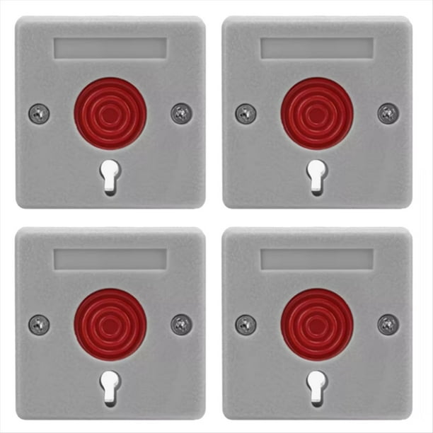 Botón de Alarma de Emergencia, Botón de Pánico para Exteriores, ABS, Equipo Antirrobo de Emergencia para Residencias de Ancianos.
