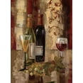 thumbnail image 2 of Vassileva, Silvia 15x18 Black Ornate Wood Framed with Double Matting Museum Art Print Titled - Graffiti and Wine III, 2 of 4