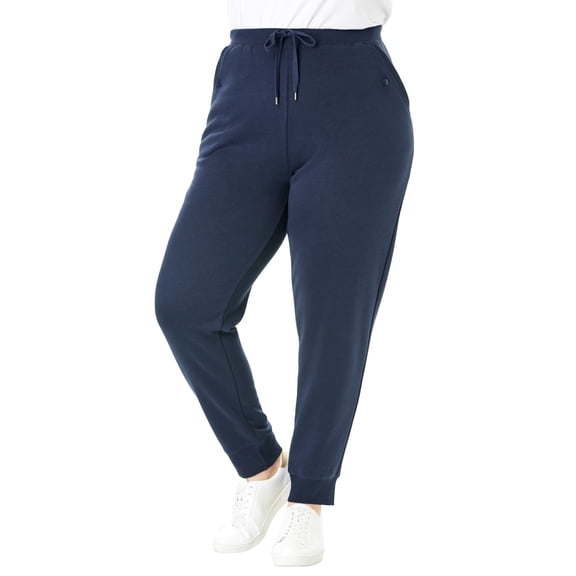 Woman Within Plus Size Tall Better-Fleece Pull-On Jogger Sweatpants
