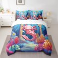 thumbnail image 2 of Erosebridal Animal Axolotl Bedding Sets Twin Size,Cartoon Animal Comforter Sets with Sheets,Ocean Theme Decor,Reversible,Breathable,7pcs, 2 of 6