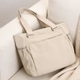 thumbnail image 5 of Bolso tote de nailon para mujer, bolso de hombro de gran capacidad | Bolso de mano impermeable para el día a día | Ideal para estudiantes, oficina, escuela y viajes., 5 of 5