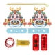 thumbnail image 4 of Linterna de año Nuevo Chino DIY, Conjunto de Linterna de Mano, Suministros de Fiesta Sin Terminar de Dibujos Animados Bonitos, Decoración de Festivale Estilo B, 4 of 10