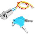 thumbnail image 1 of Ignition Key Switch 2-wire Electric Key Switch Universal Key Lock Key Switch, 1 of 5