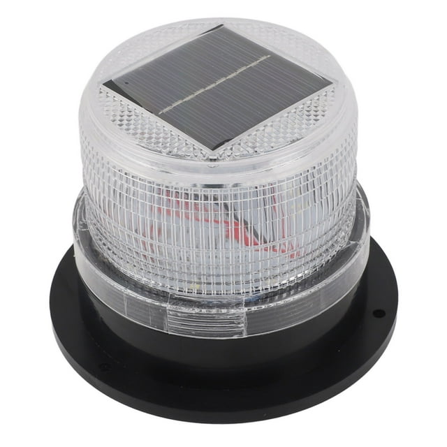 LED Warning Light, Solar Powered Safety Flashing Light High Brightness Waterproof Energy Saving Strong Magnetic Base for Snow Removal Car Red,Yellow,Blue,Green,White,Reddish Blue