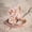 Rose Gold-B, variant on 18K Rose Gold Plated Morganite Pink Crystal Ring Set for Women Wedding Bridal Jewelry Size-US 5