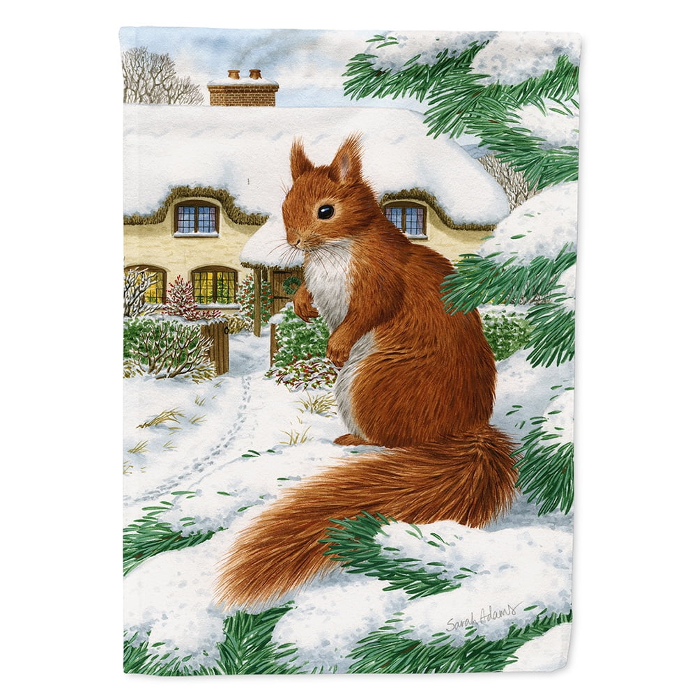 Red Squirrel & Cottage Garden Flag - Walmart.com - Walmart.com