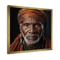 thumbnail image 4 of Designart "Portrait Of An Ebony Tribal Chief" African Tribal Picture Framed Canvas Art Print, 4 of 5