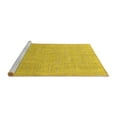 thumbnail image 2 of Ahgly Company Machine Washable Indoor Rectangle Solid Yellow Modern Area Rugs, 2' x 3', 2 of 4