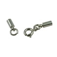 thumbnail image 4 of AMLESO 12 Pcs Ressort Rond Fermoir Tube Cloche Embouts Bijoux DIY 4mm, 4 of 6