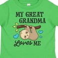 thumbnail image 4 of Inktastic My Great Grandma Loves Me with Sloth and Hearts Boys or Girls Toddler T-Shirt, 4 of 5