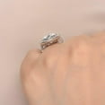 thumbnail image 6 of Silvago Jewel Cushion Cut Excellent 2.1 Ct Diamond Ring For Women's - 14K White Gold Plated Ring - Cushion Cut halo Diamond rings for Women's - Solitaire with Accent Diamond Rings for Her, 6 of 9