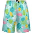 thumbnail image 2 of GZHJMY Flamingo Pajama Pants Short for Men, Lounge Pants Lightweight Men Pajama Bottoms with Drawstring Pockets, Christmas New Year Birthday Gifts, Small, 2 of 7