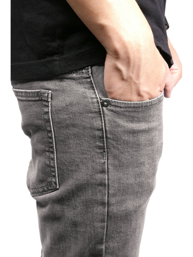 anuans Slim straight denim　GREY anuans Slim straight denimアニュアンス グレー S アニュアンス