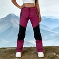 thumbnail image 2 of PWPSG Women's Windproof Insulated Snow Pants for Winter Skiing Hiking Outdoor Activities, 2 of 7