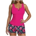 thumbnail image 2 of FcBaudy Maillots de Bain pour Femmes Deux Pièces Maillot de Bain pour Femmes Maillot de Bain pour Femmes Tankini Maillots de Bain pour Femmes Maillots de Bain Unis pour Femmes Maillots de Bain Col Rond Dos Nu Maillot de Bain Femme Maillot de Bain, 2 of 8