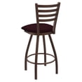 thumbnail image 2 of 410 Jackie 25" Swivel Counter Stool with Bronze Finish and Canter Bordeaux Seat, 2 of 4