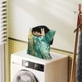 thumbnail image 2 of ZIATUBLE Green Marble Stripes Clothespin Bag with Strap Easy to Use Clothespin Holder Bag Outdoor 2 Pcs Stretch Hanging Pantry Organizer for Storage Bags for Home Outdoor Supply, 2 of 7