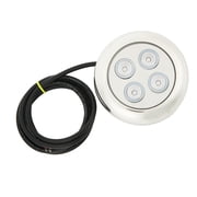 NFTIGB Marine Underwater Boat Light 60 Degree Angle IP68 Waterproof Seawater Interior Dome Lighting Swimming Pool Lamp White 6.6W 12V-24V DC Yacht Tail Lights
