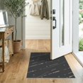 thumbnail image 2 of ODIKA 2'x3' Gray Charcoal Modern Abstract Washable Throw Rug Contemporary Geometric Scattered Motif Design Non-Slip, Low Profile, Flatwoven, Easy Care for Hallway, Study Room, 2 of 7