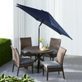 thumbnail image 2 of Mainstays 7.5ft Navy Round Outdoor Tilting Market Patio Umbrella with Push-up Function, 2 of 6