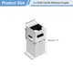 thumbnail image 2 of Paquete de 2 acopladores RJ45 Cat 6A, acopladores blindados Cat6A hembra a hembra, adaptador Ethernet, plateado, 2 of 6