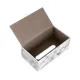 thumbnail image 5 of Elegante soporte para caja de pañuelos de cuero PU, servilletero rectangular, dispensador de caja de papel de bombeo, soporte para pañuelos faciales, mármol blanco, 5 of 7