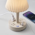 thumbnail image 6 of WIZUTIZ USB Charging Port Multi LED Table Lamp Three Tone Dimmable Bedside Reading Light Household Office Counter Study Work Decor Lighting Ornament, 6 of 7
