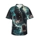 thumbnail image 1 of Balery Wave Ocean Animal Shark Camisas hawaianas de manga corta para hombre, camisas playeras de corte holgado, camisas de vacaciones con botones,3X-Large, 1 of 7