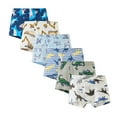 thumbnail image 2 of Bellafa Little Boys' Cotton Brief Soft Underwear Multipack Dinosaur Cartoons Underpants for 3-10 Years Kids,6-pack, 2 of 10