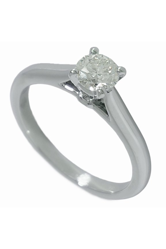 Pre-Owned Cartier Solitaire 1P Ring, Diamond 0.33ct, Size 47, Platinum 950, 3.3g, G VVS1, 3EX,...