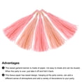 thumbnail image 4 of 40Pcs Peach Pink,Light Pink Tassel Garland Banner w Rope for Wedding Birthday Party Decoration, 4 of 7