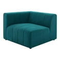 thumbnail image 2 of Modway Bartlett Upholstered Left Arm Chair, Polyester Fabric, Teal Blue, 2 of 9