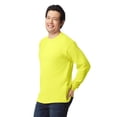 thumbnail image 5 of Gildan High Visibility Safety Green Long Sleeve T-Shirt, Men’s Hi-Vis DryBlend Work Tee, 5-Pack, S, 5 of 5